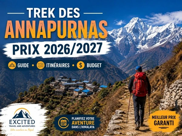 Prix du trek des Annapurnas au Népal 2026/2027